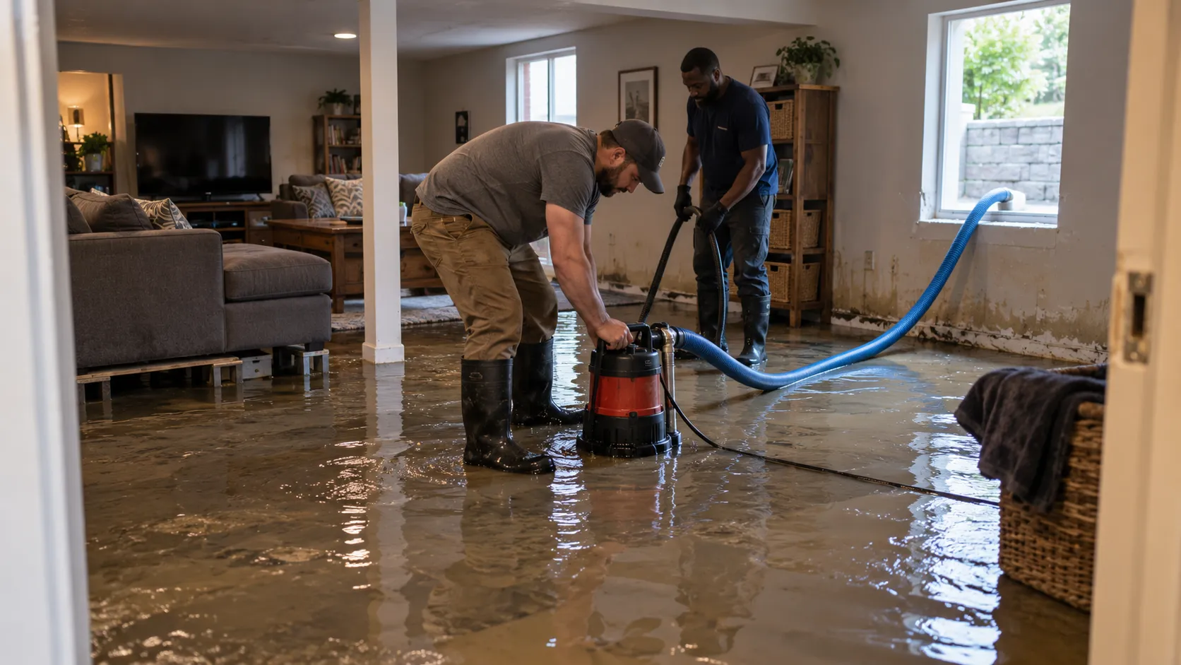 Flooded Basement Cleanup in Raleigh, NC